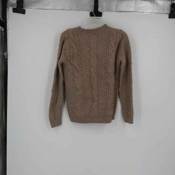 Cable Stitch Beige Cable Knit Sweater Size Small - Picture 3 of 5